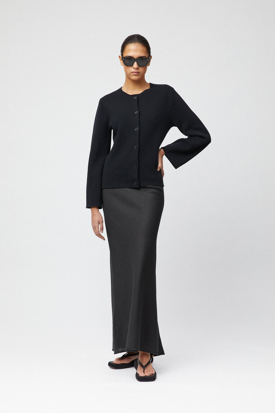 Milano Knit Blazer Jet Black