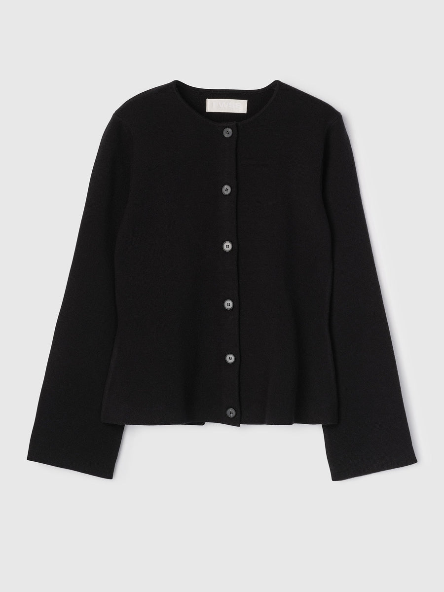 Milano Knit Wool Blazer Black