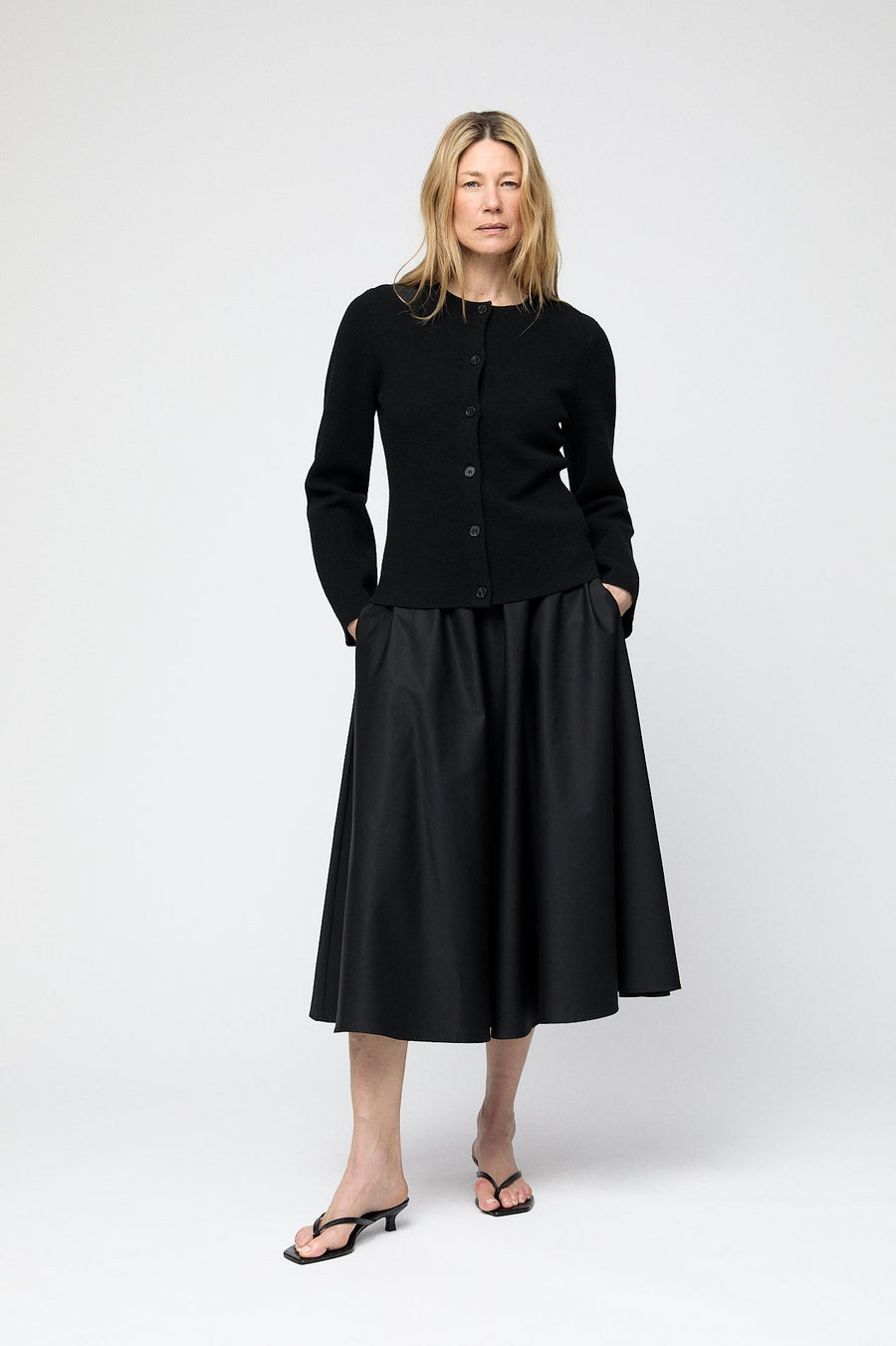 Milano Knit Wool Blazer Black