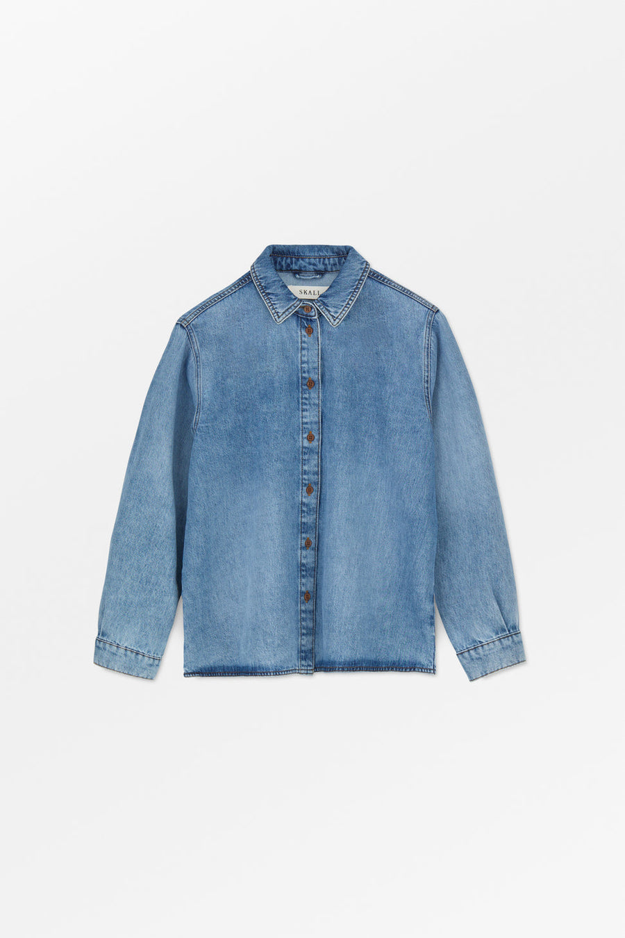 Millington Shirt Worn Mid Blue