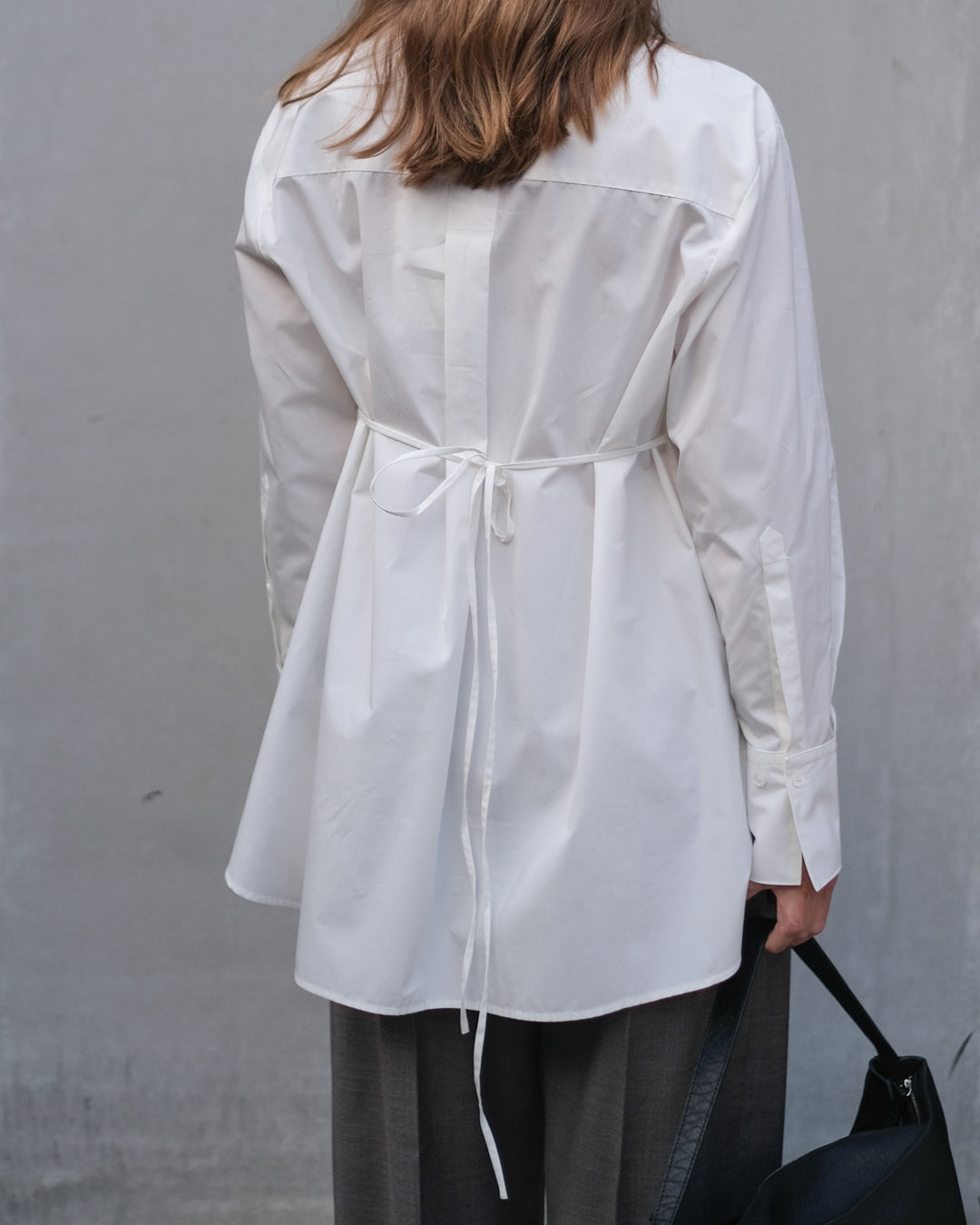 Sebastiana Cotton Poplin Shirt - White
