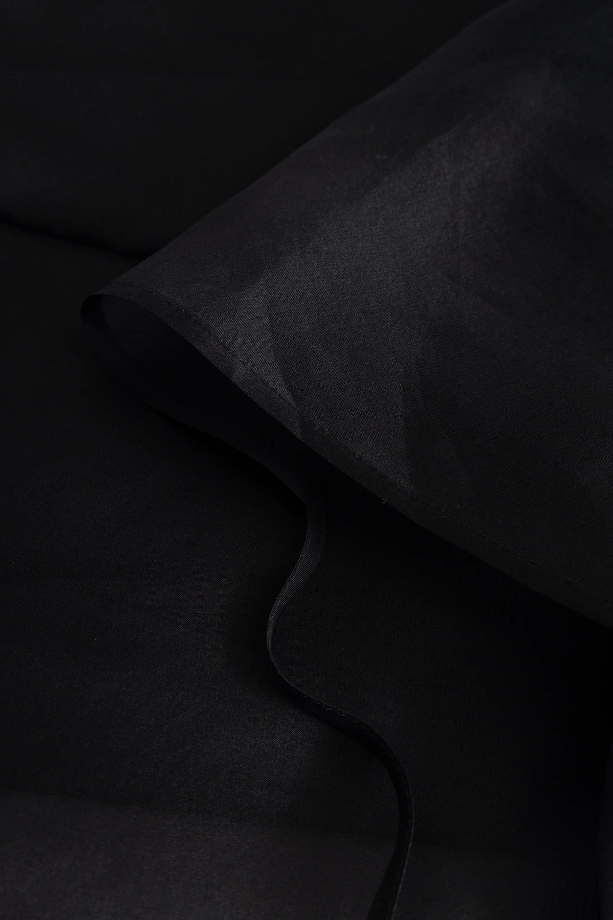 Bren Silk Organza Top - Black Quartz