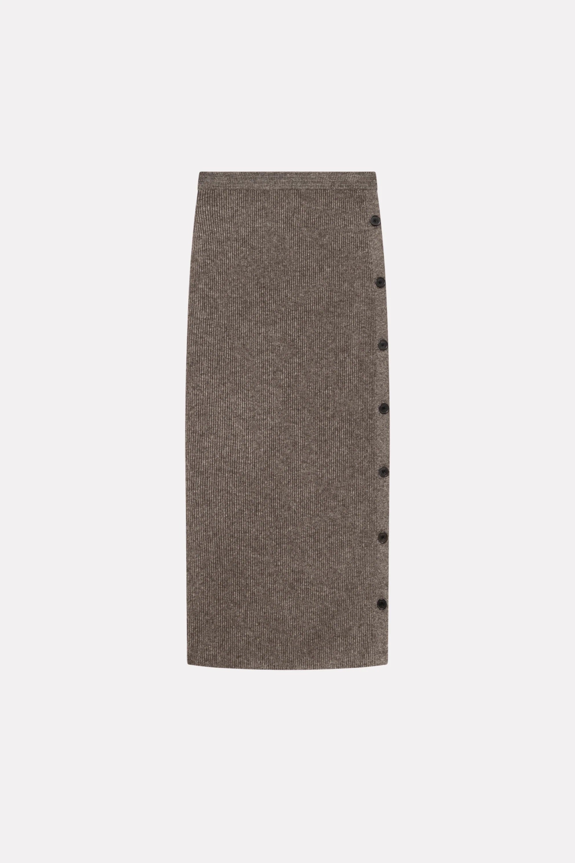 Kalua Silk Yak Skirt - Brown Melange