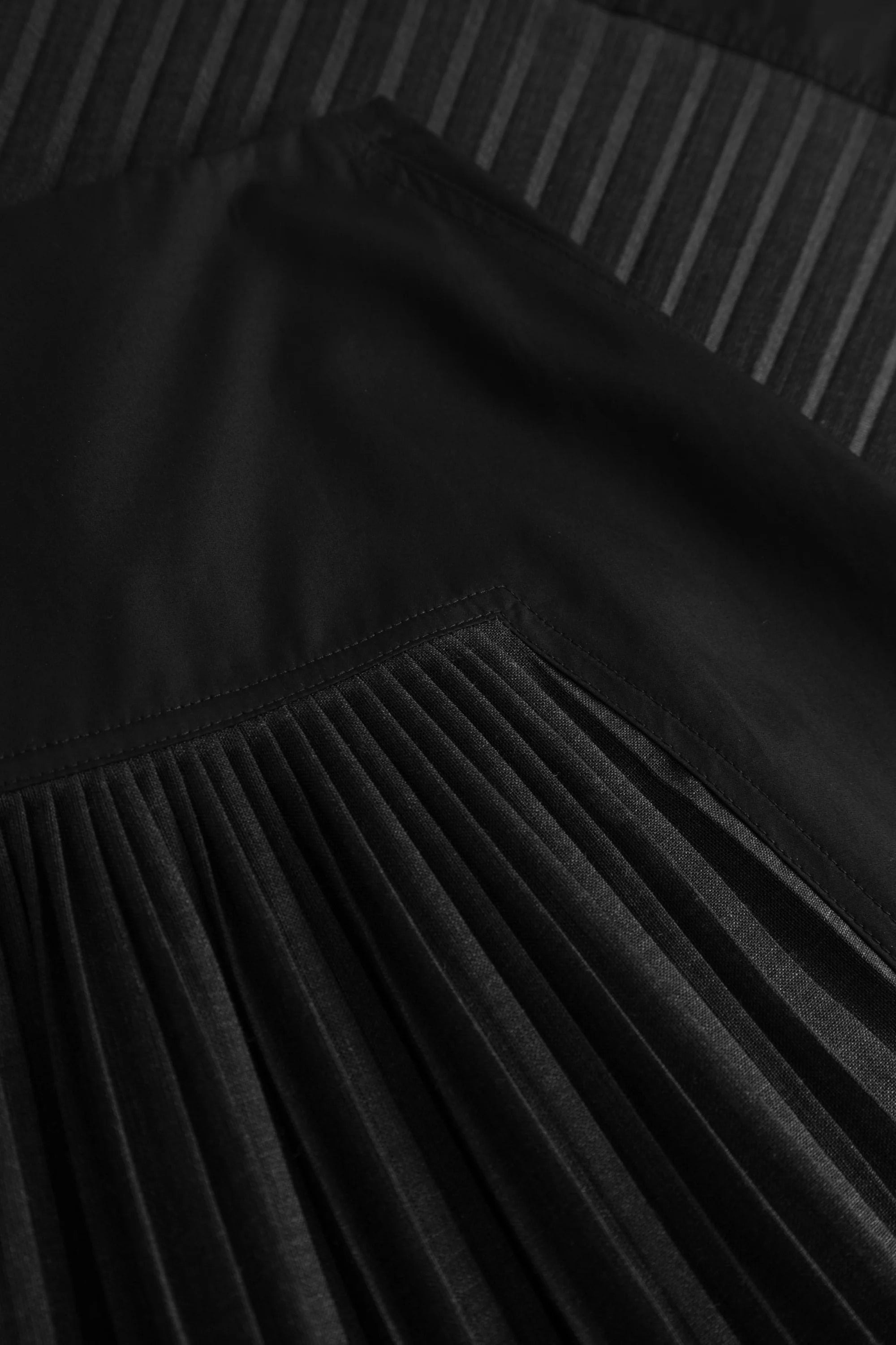 Nannel Cotton Poplin Skirt - Black