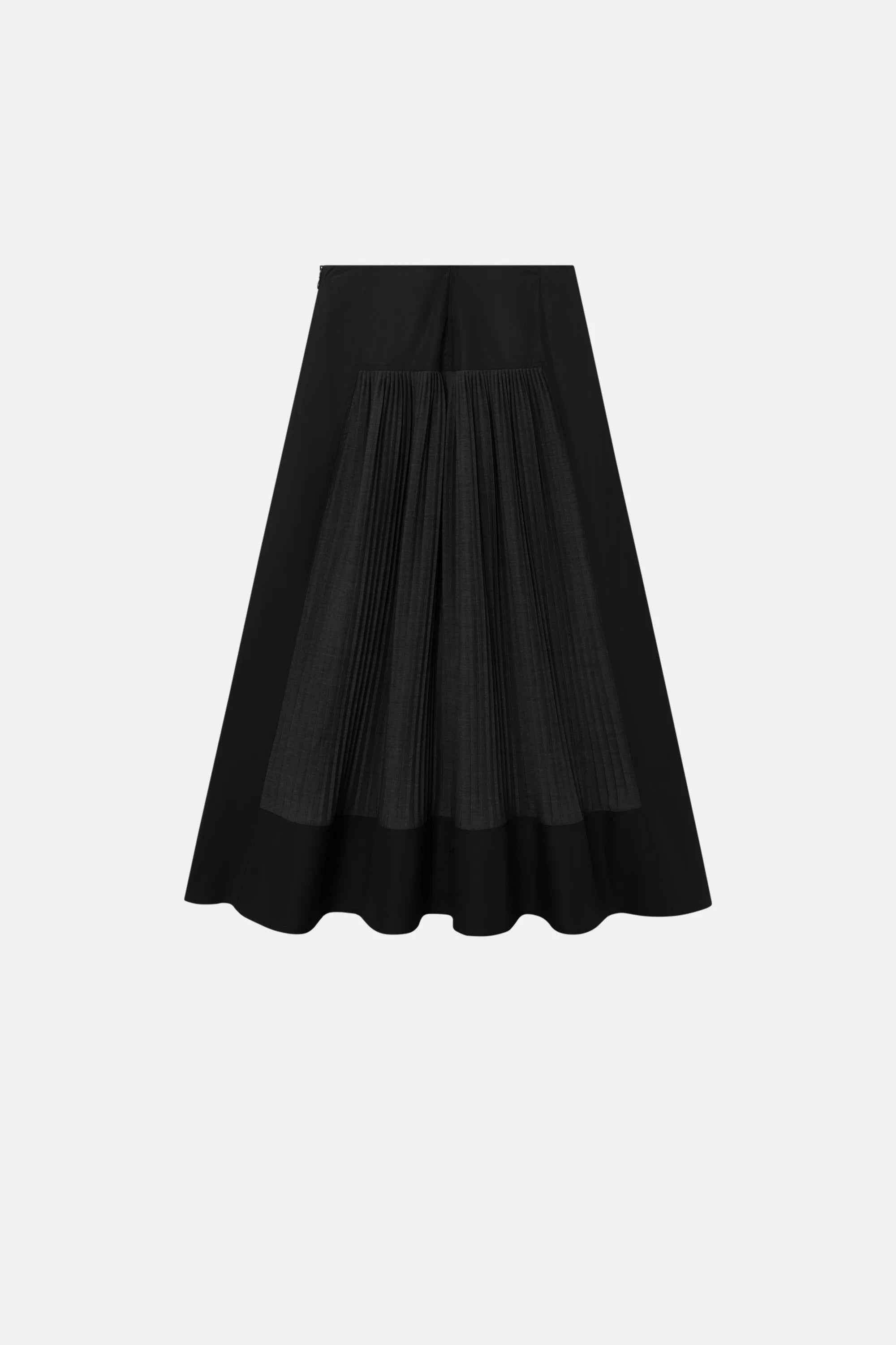 Nannel Cotton Poplin Skirt - Black