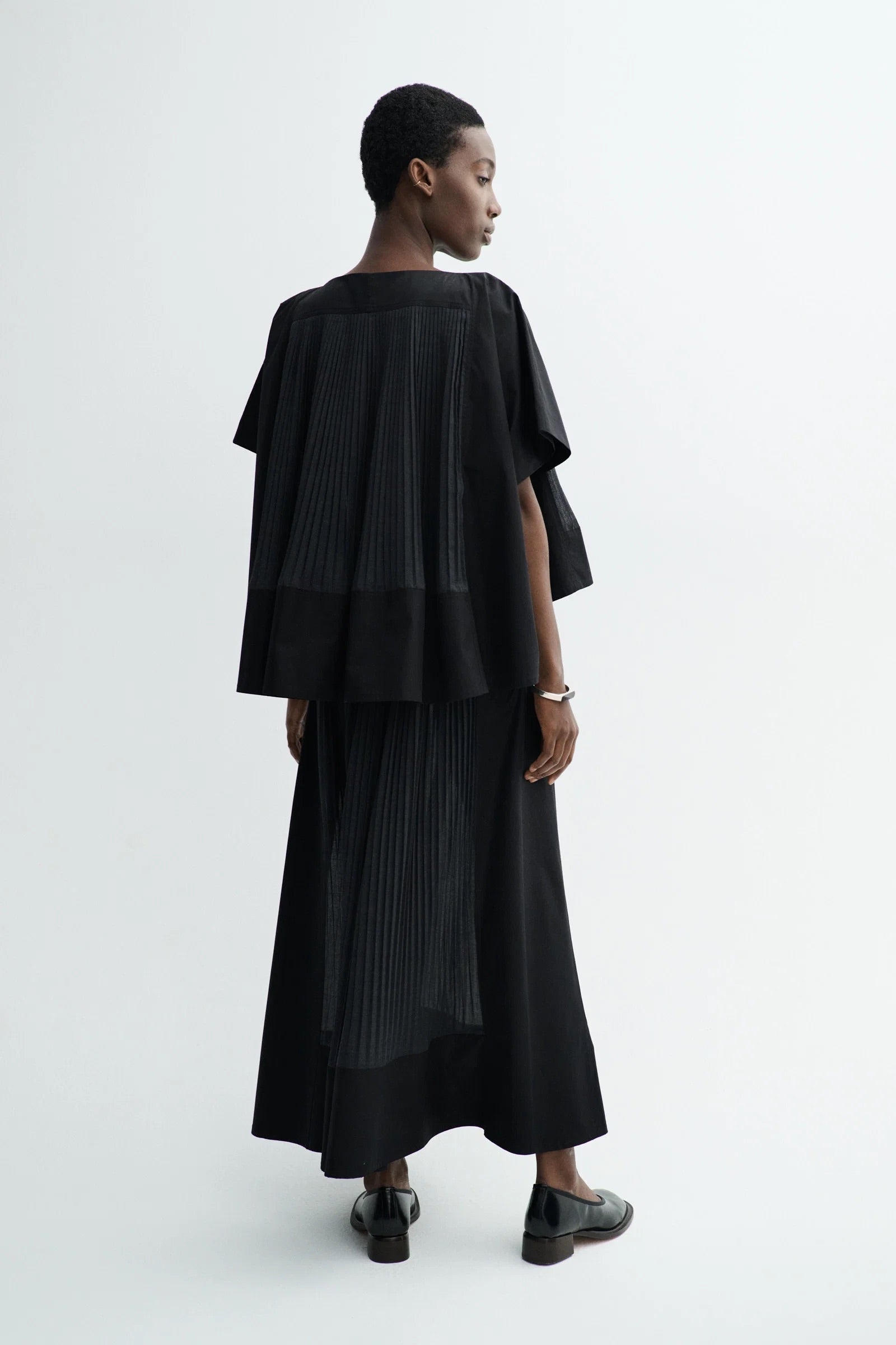 Nannel Cotton Poplin Skirt - Black