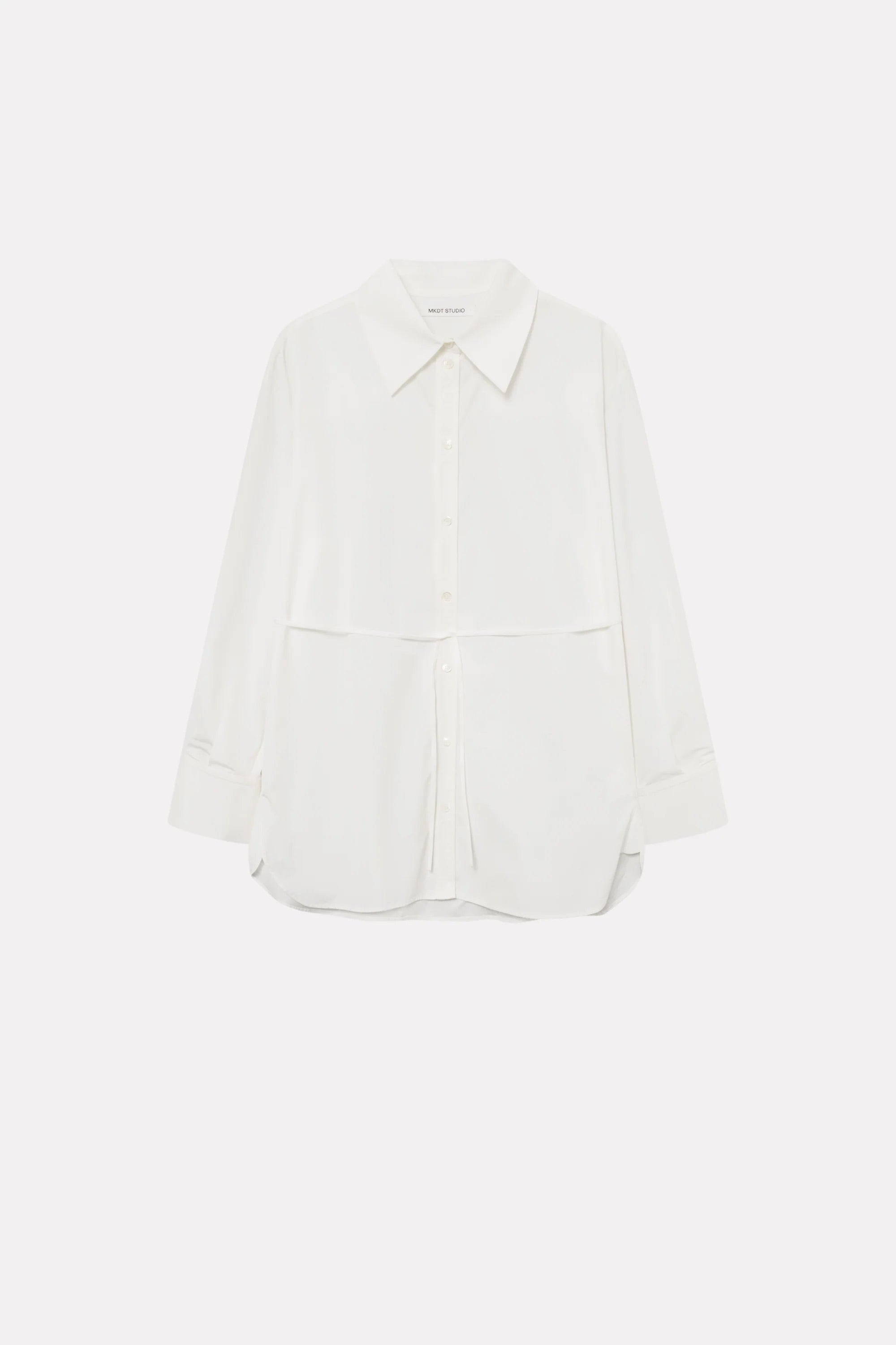 Sebastiana Cotton Poplin Shirt - White