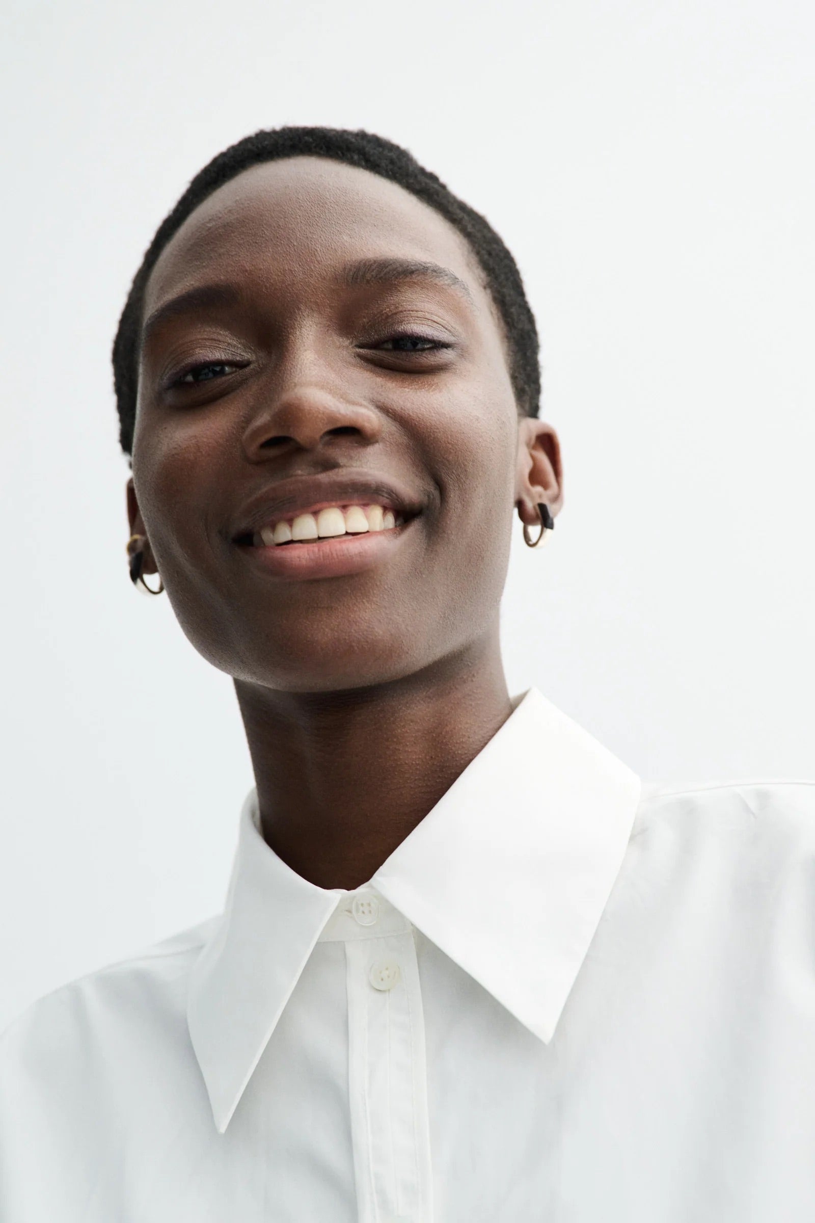 Sebastiana Cotton Poplin Shirt - White