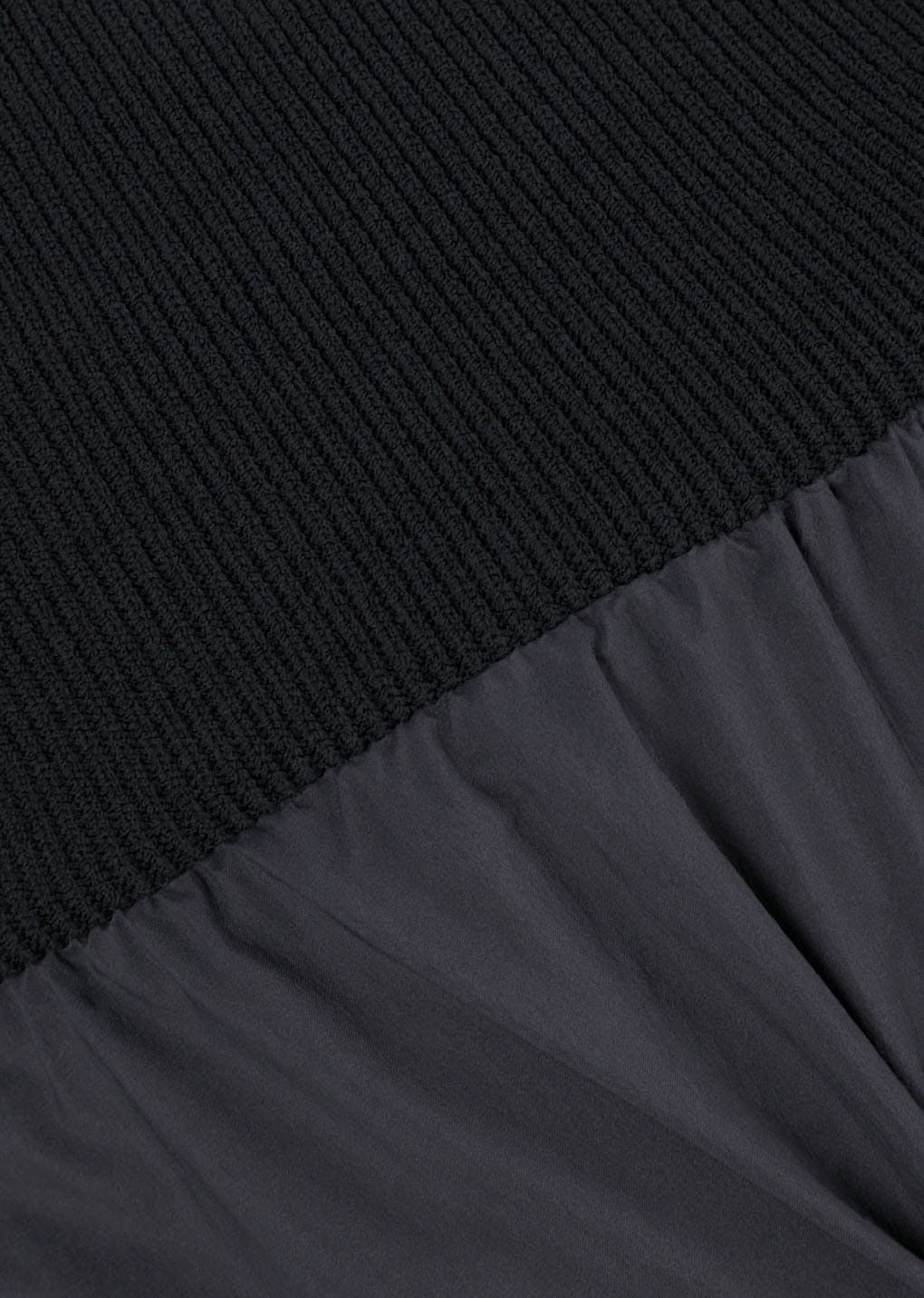 Nylon Knit Maxi Dress Charcoal