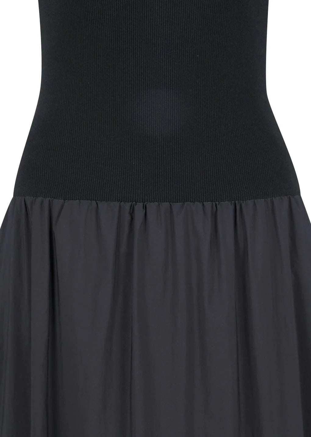 Nylon Knit Maxi Dress Charcoal