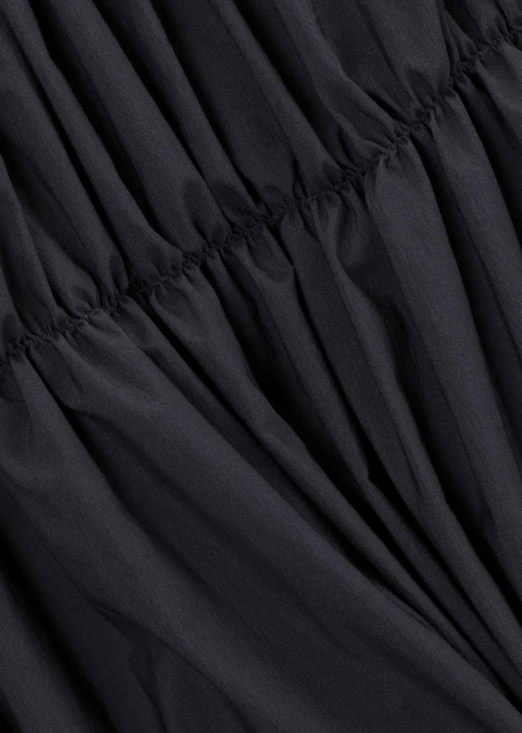 Nylon Shirring Dress Charcoal