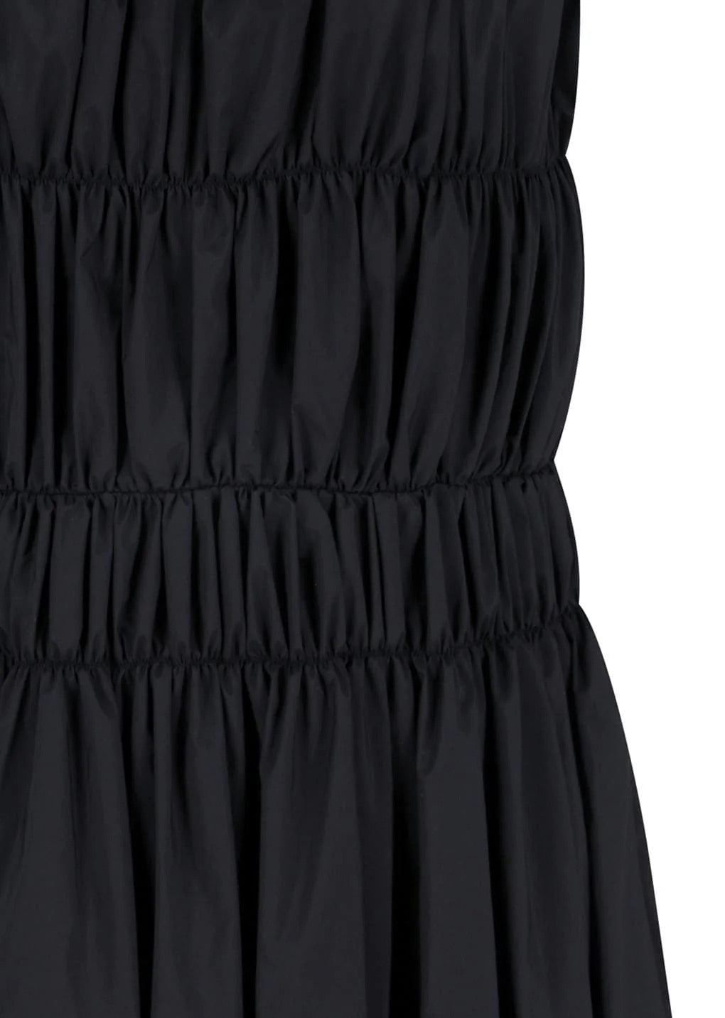 Nylon Shirring Dress Charcoal