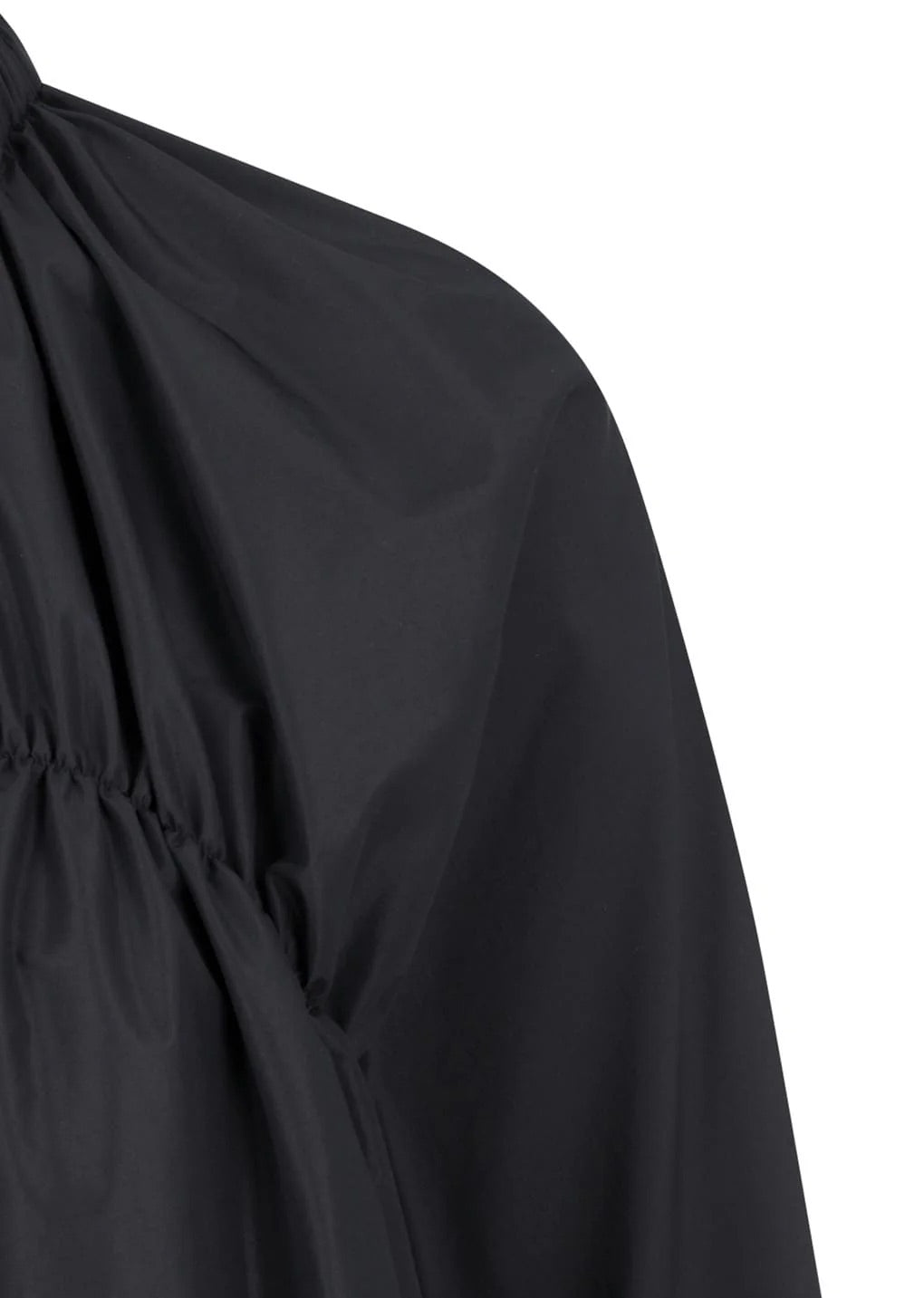 Nylon Shirring Jumper - Charcoal