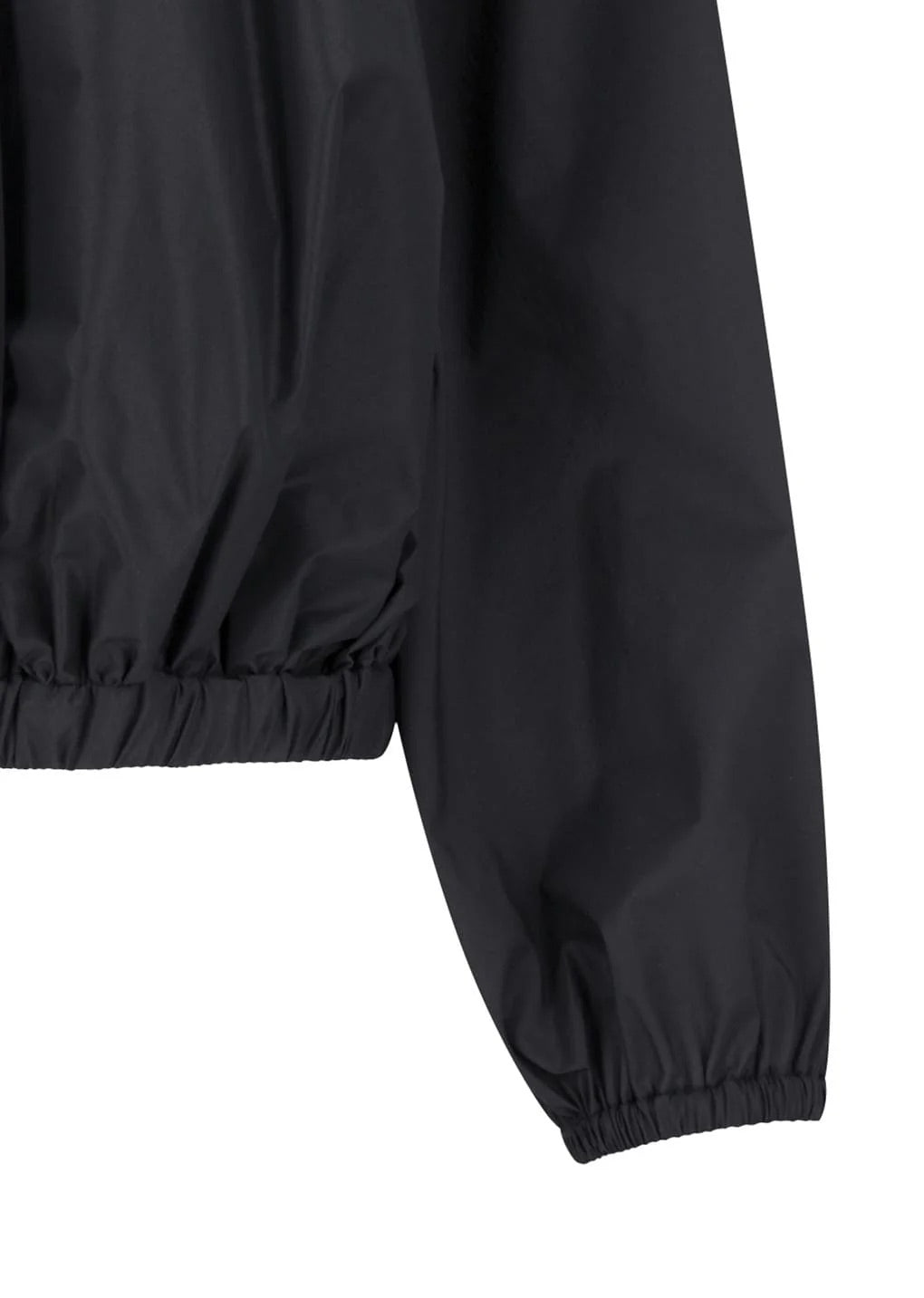 Nylon Shirring Jumper - Charcoal