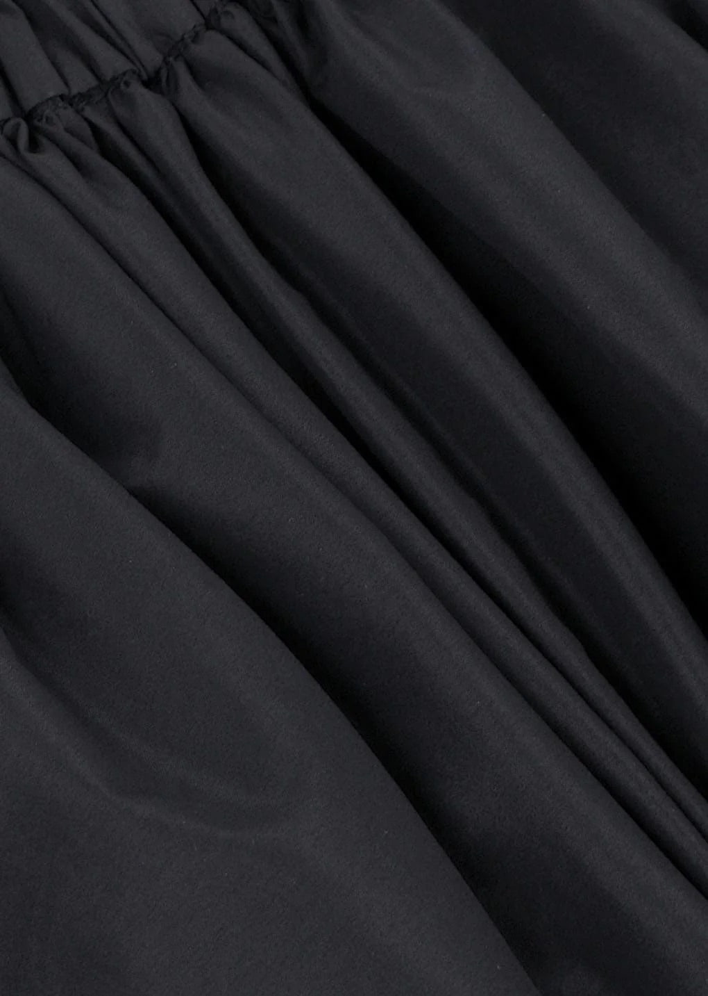 Nylon Shirring Jumper - Charcoal