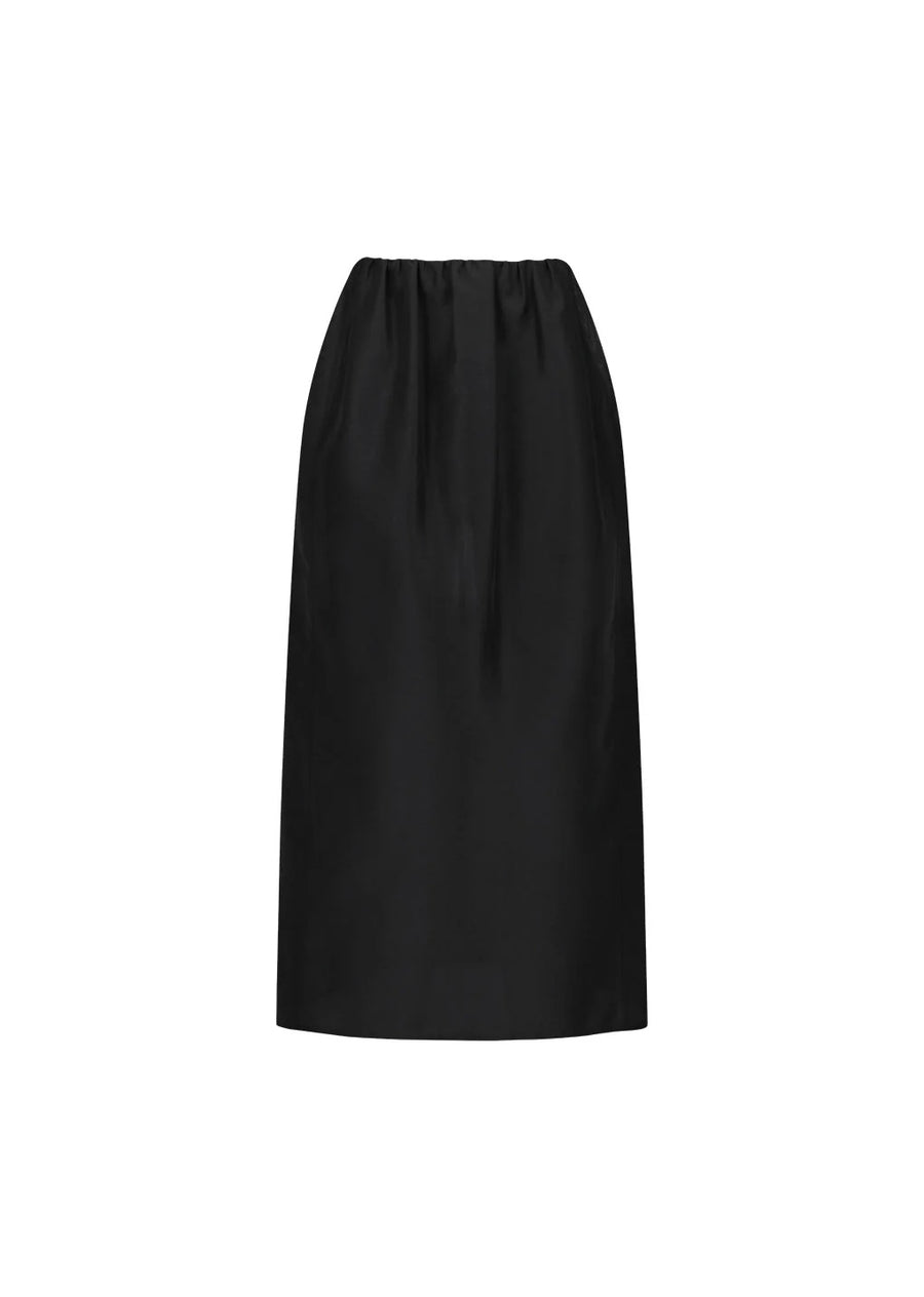 Organza Layered Skirt Black