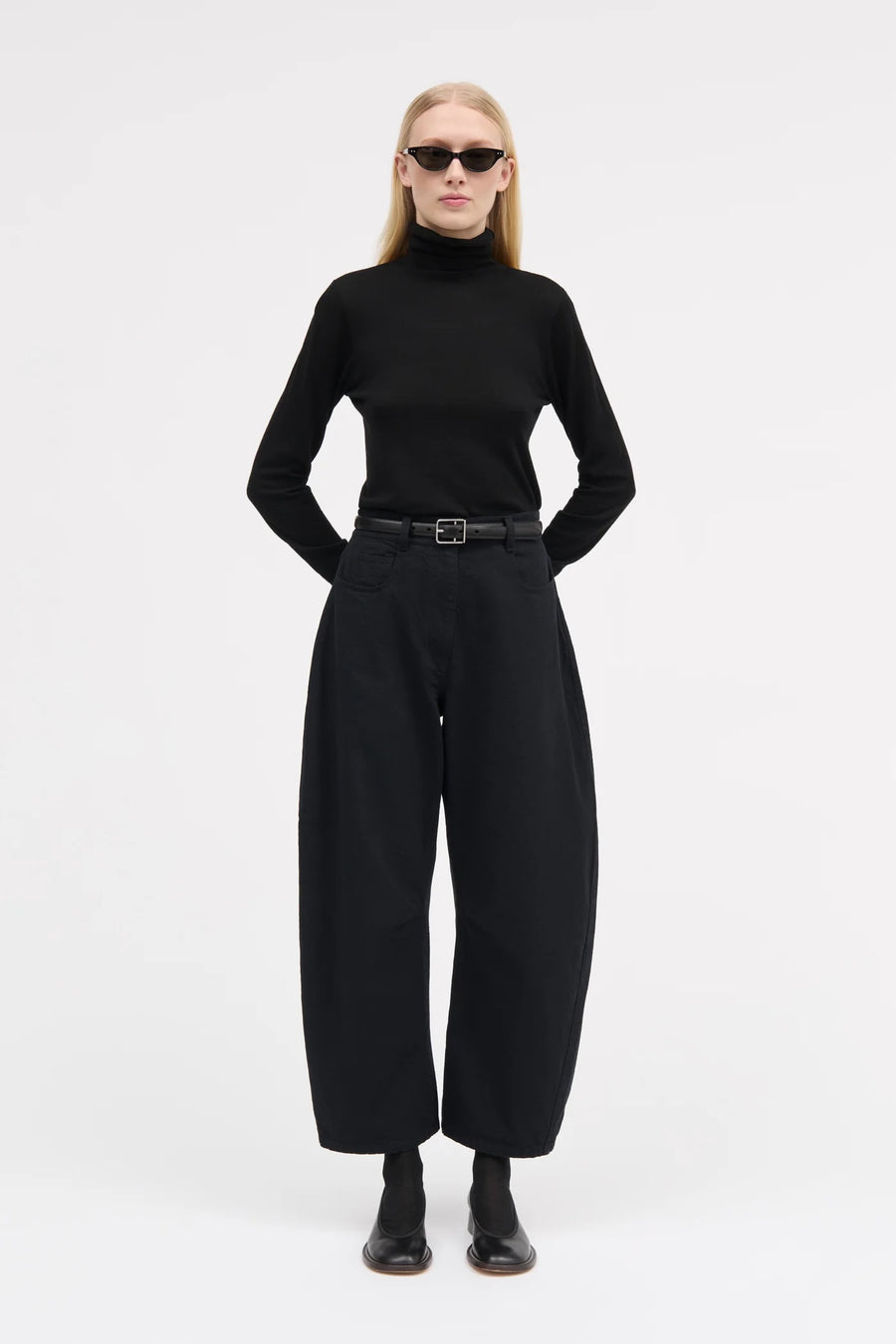 Pella Cotton Twill Pant Black