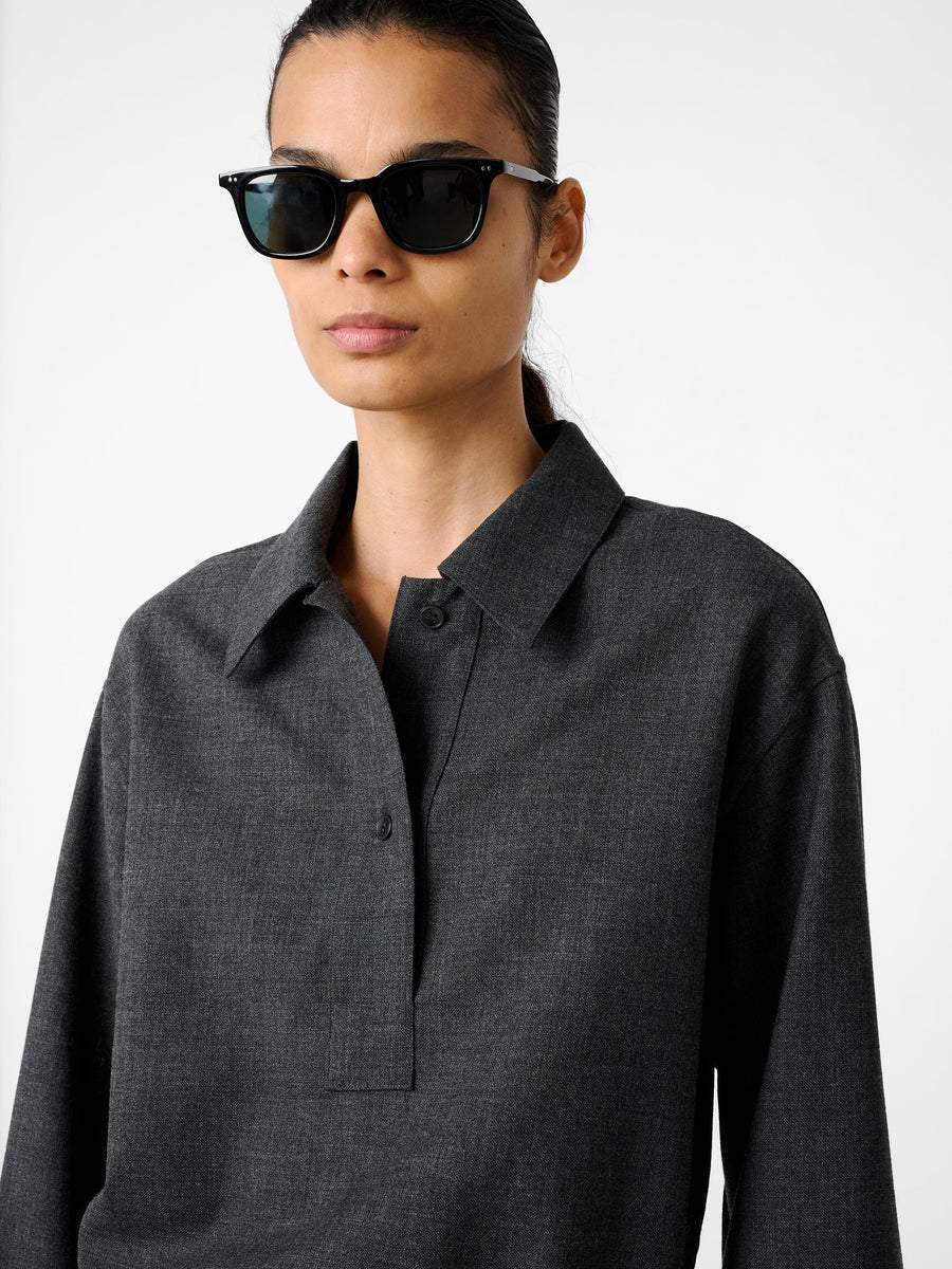 Pinole Shirt Slate Melange
