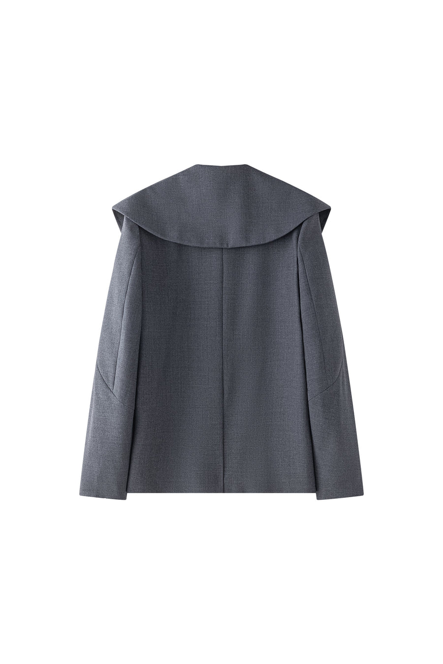 Portia Big Collar Blazer Grey