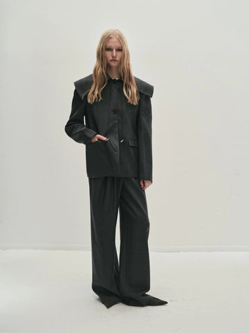 Portia Pleated Trousers Grey