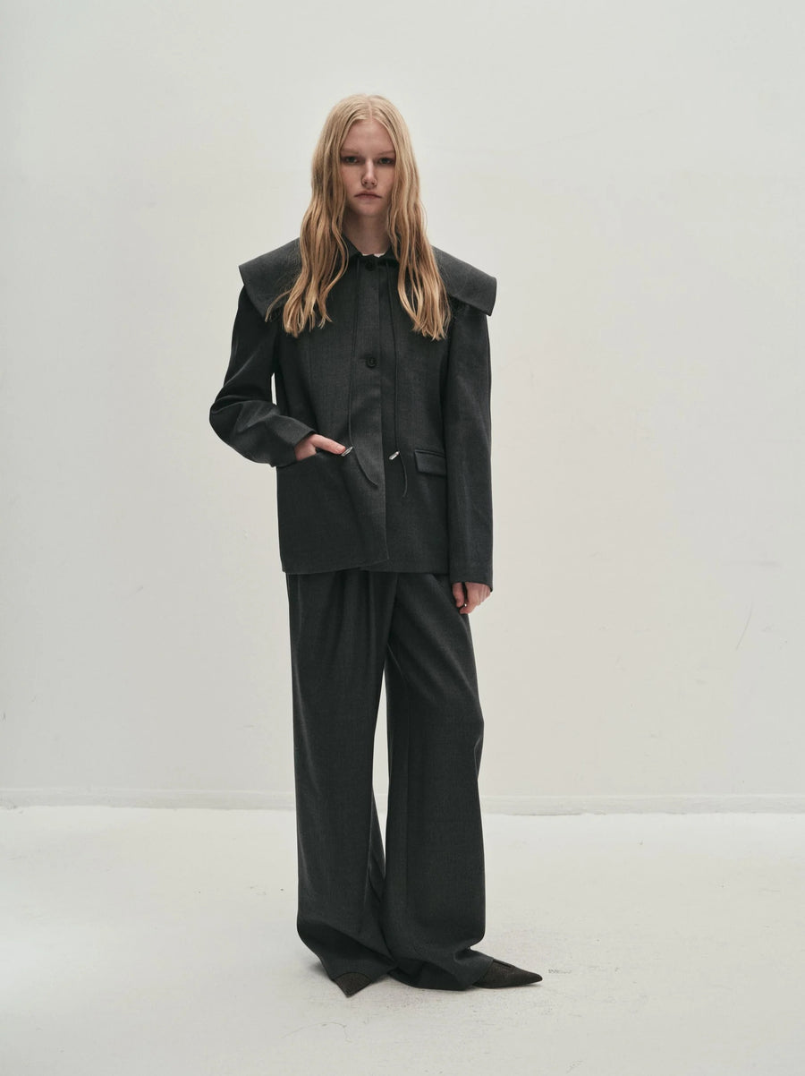 Portia Pleated Trousers Grey