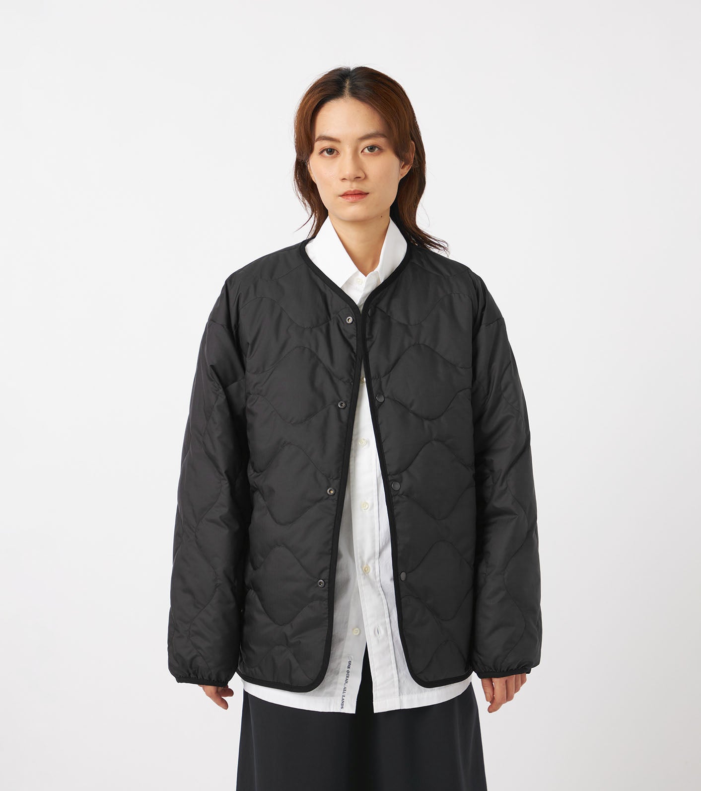 Reversible Down Cardigan Black