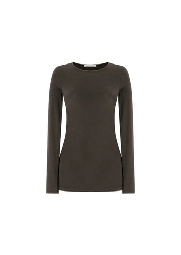 Round T-Shirt Brown