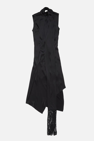 Satin Dress Black