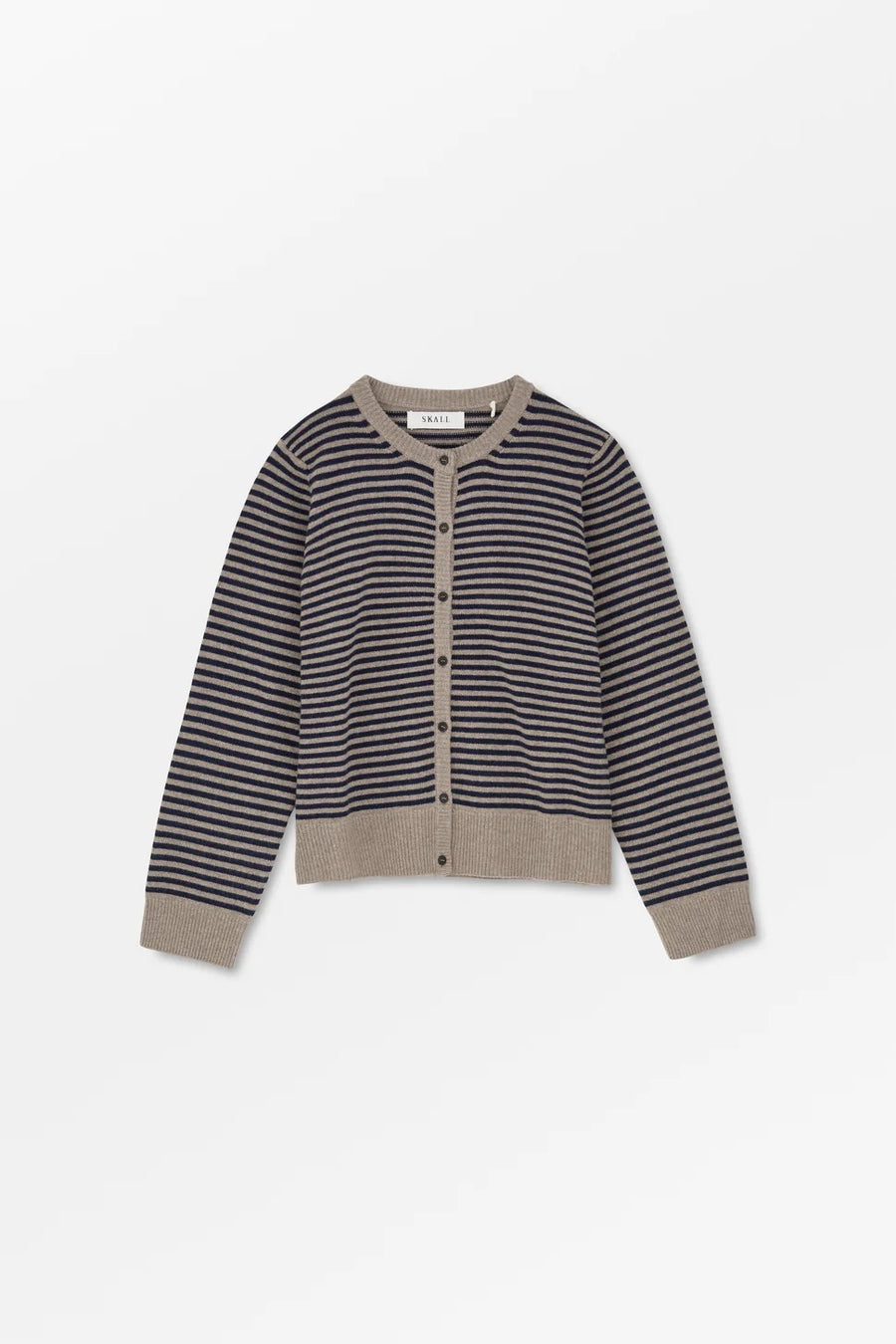 Senna Cardigan Brown/Navy Stripes
