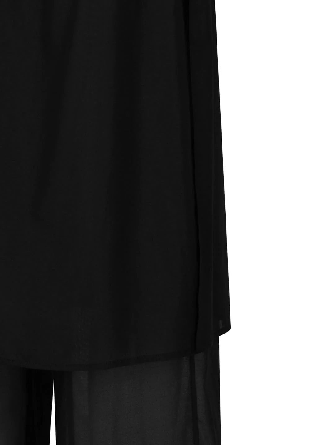 Sheer Layered Pants Black