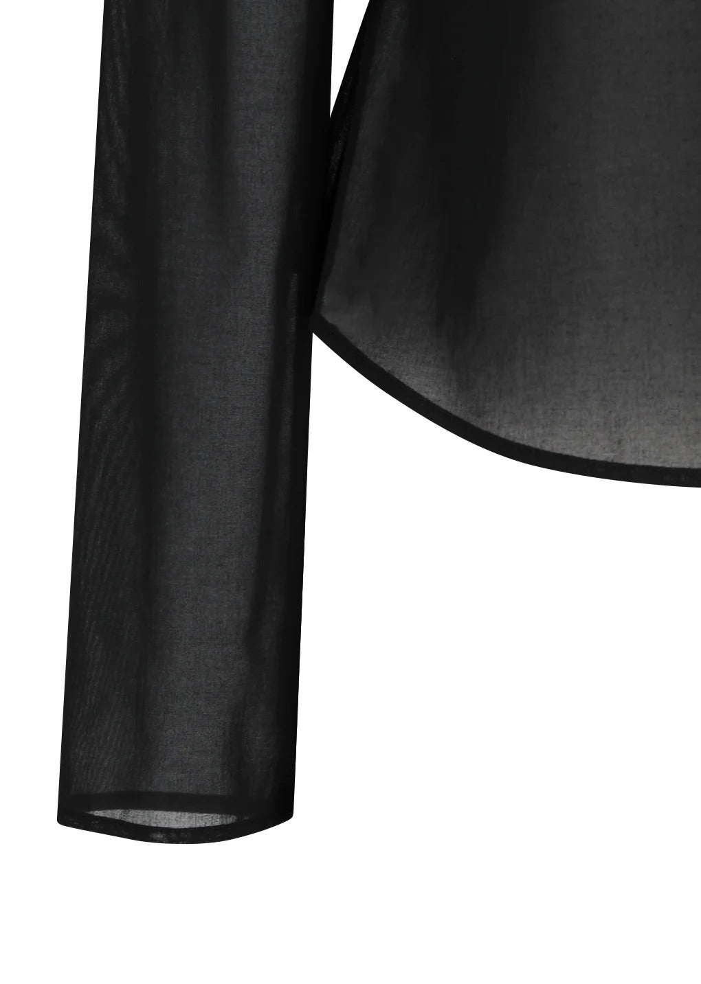 Sheer Slim Shirt - Black