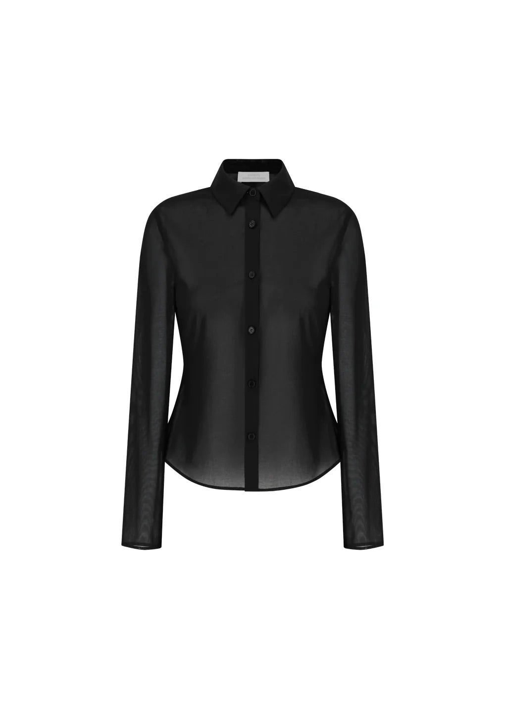 Sheer Slim Shirt - Black