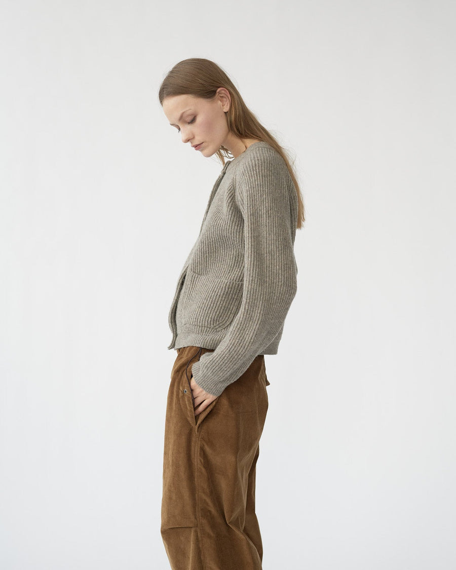 Shetland Wool Cardigan Nature