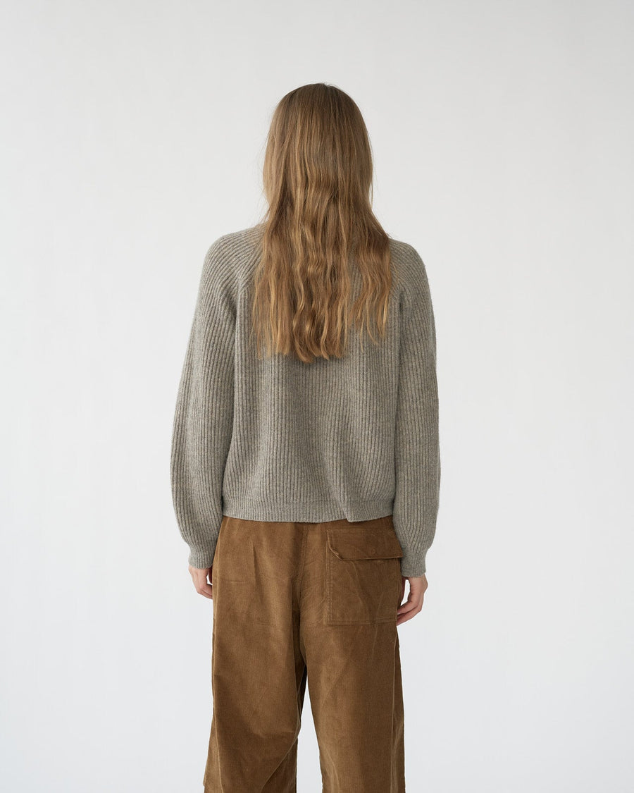 Shetland Wool Cardigan Nature