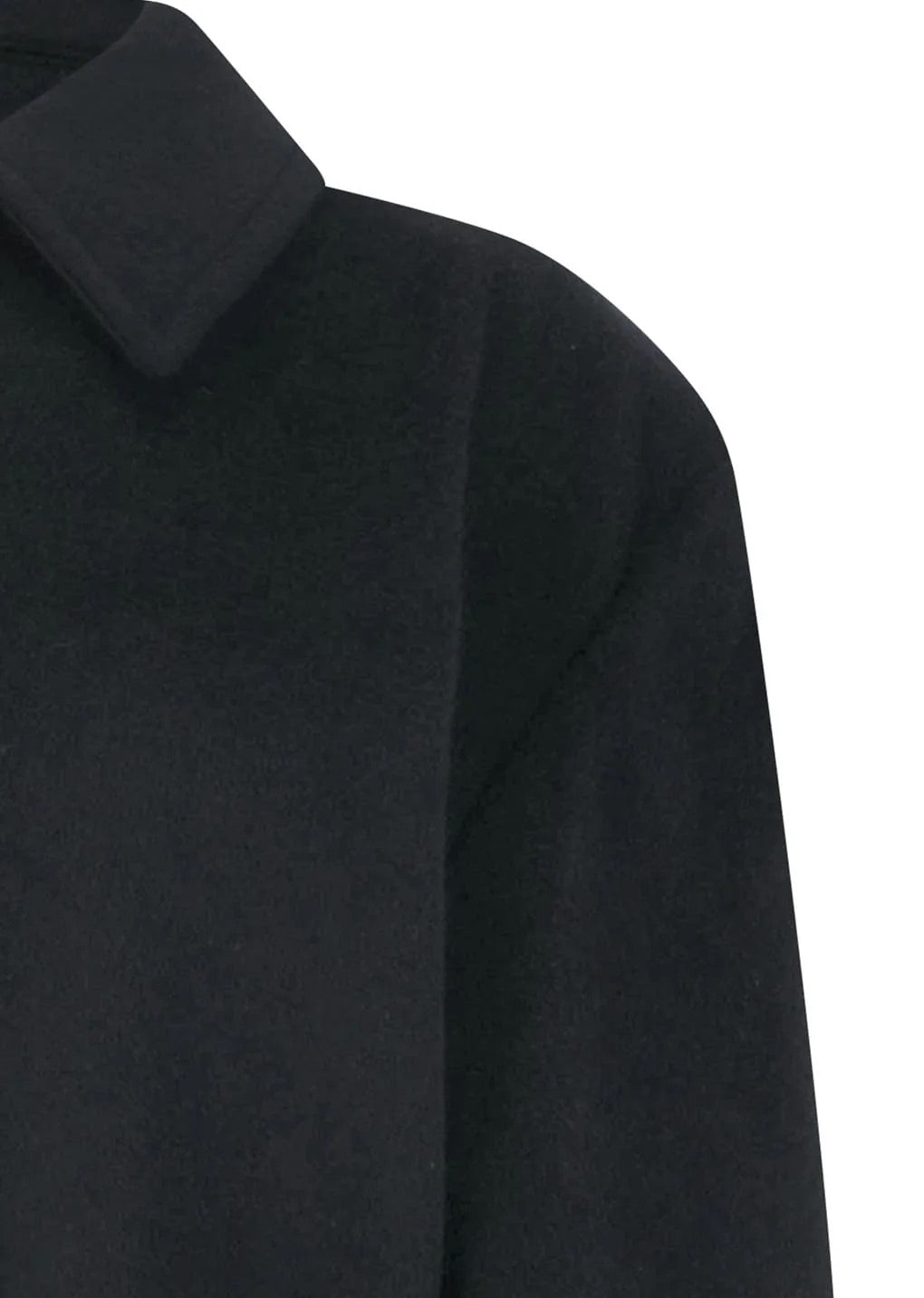 Single Breasted Maxi Long Coat Black