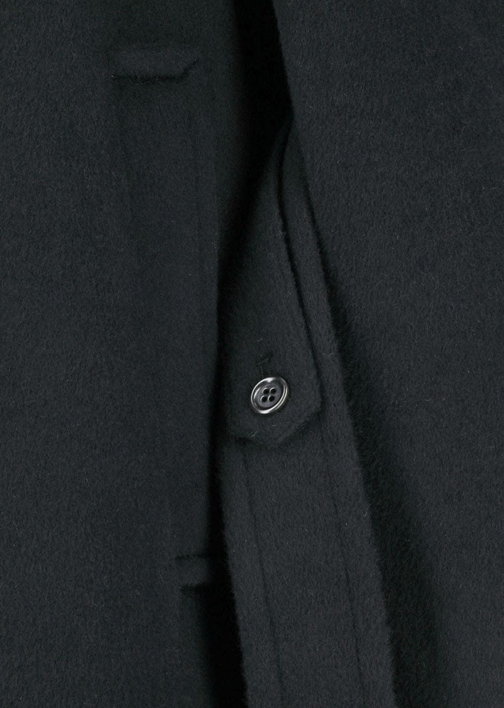 Single Breasted Maxi Long Coat Black