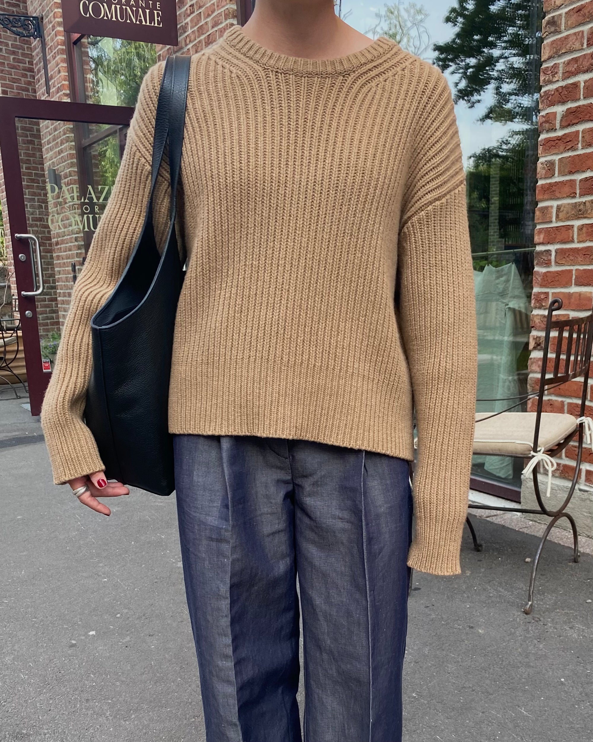 Diana O-neck - Camel