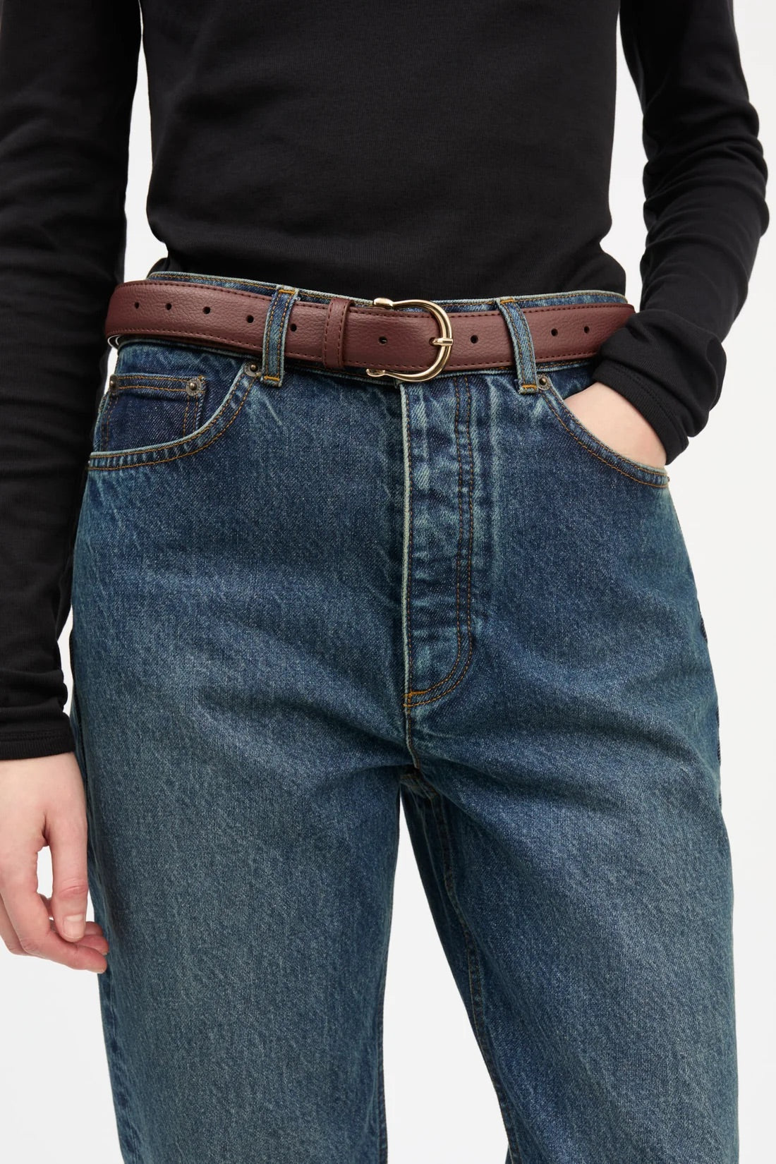 Casual Belt - Dark Brown