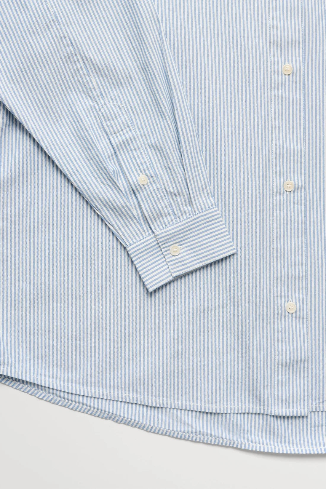 Edgar Shirt Oxford - Light Blue/White Stripe