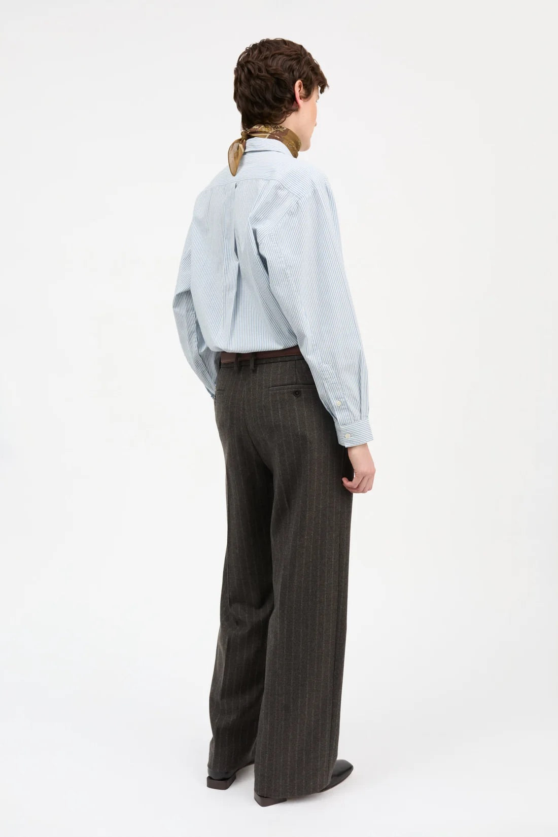 Edgar Shirt Oxford - Light Blue/White Stripe