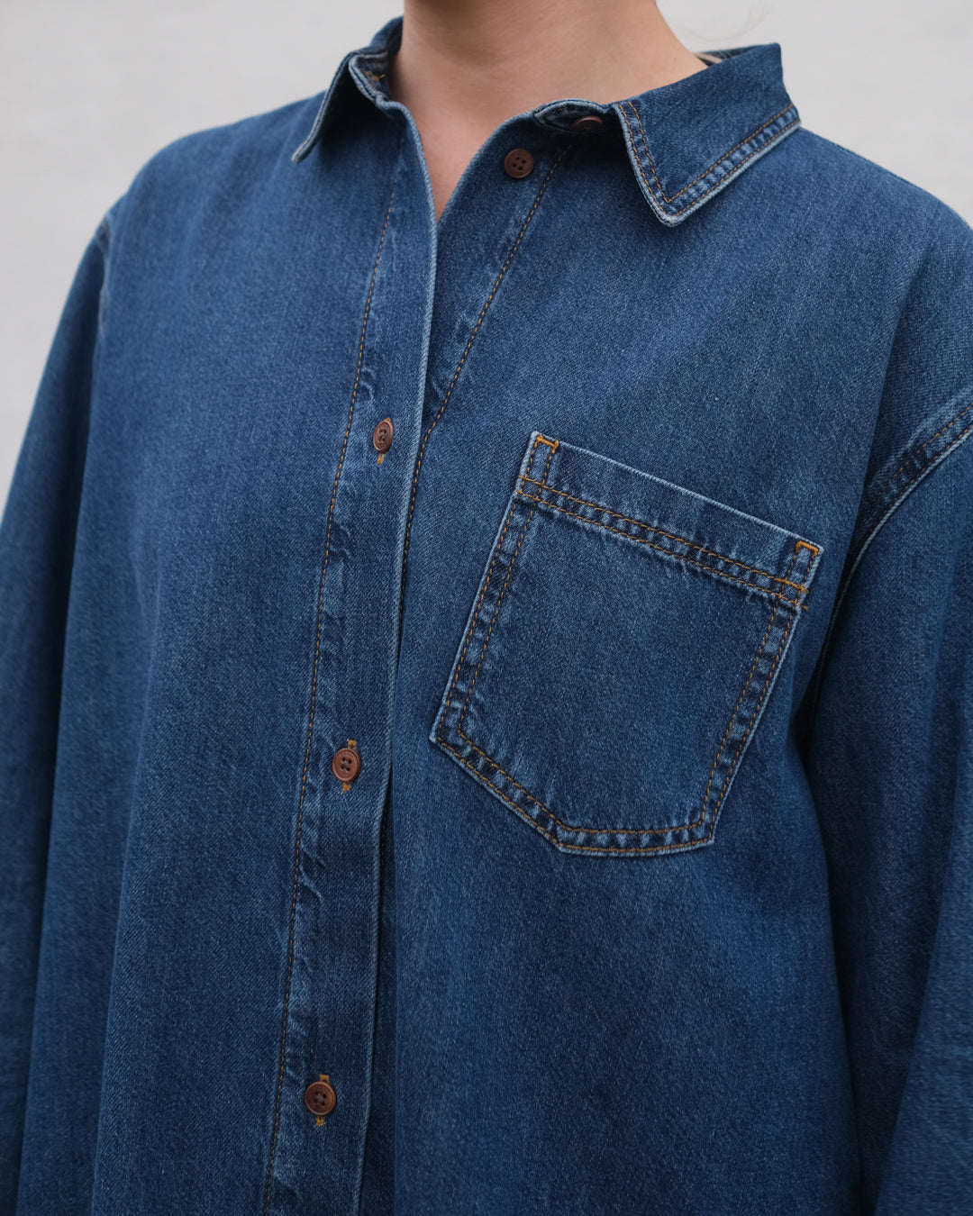 Edgar Shirt - Washed Dark Blue