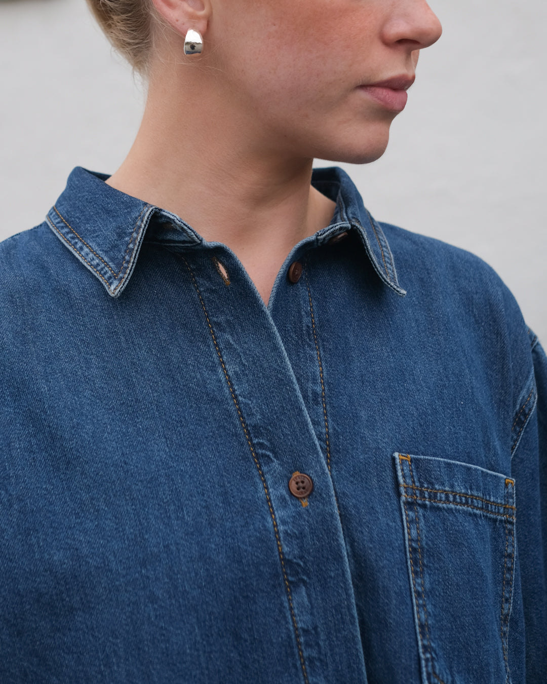 Edgar Shirt - Washed Dark Blue
