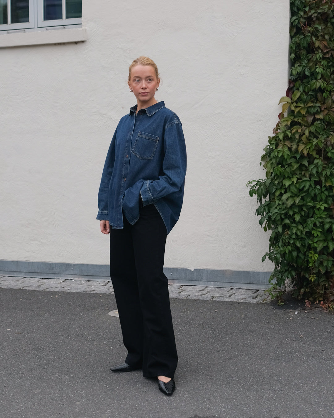 Edgar Shirt - Washed Dark Blue