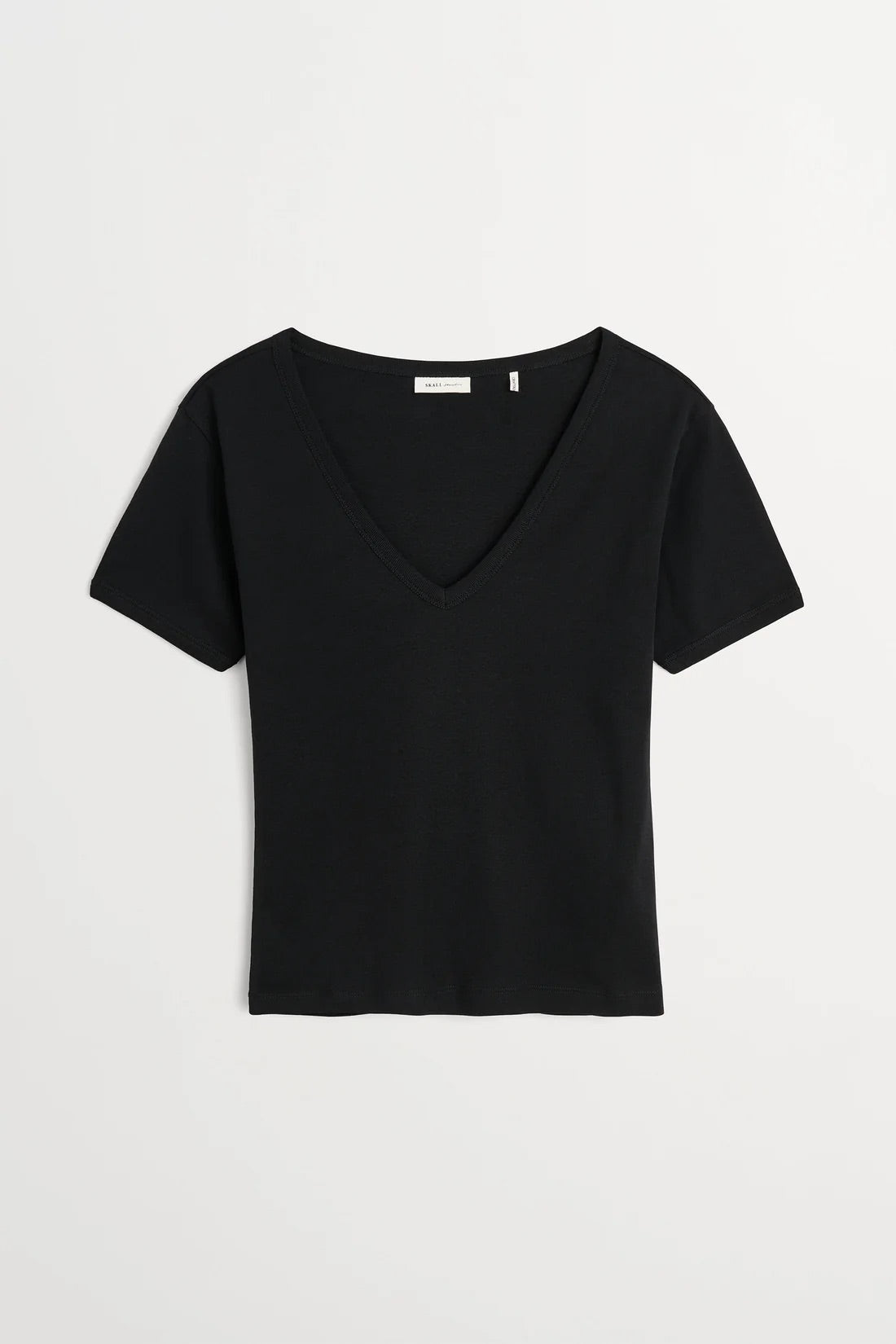 Seventies V-Neck Tee - Black