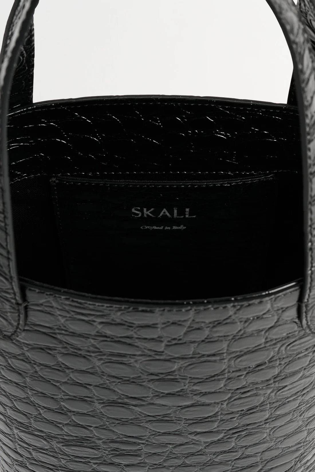 Small City Tote - Croco Black