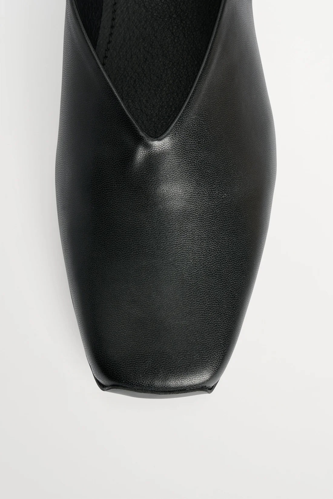 Square Strap Loafer - Black
