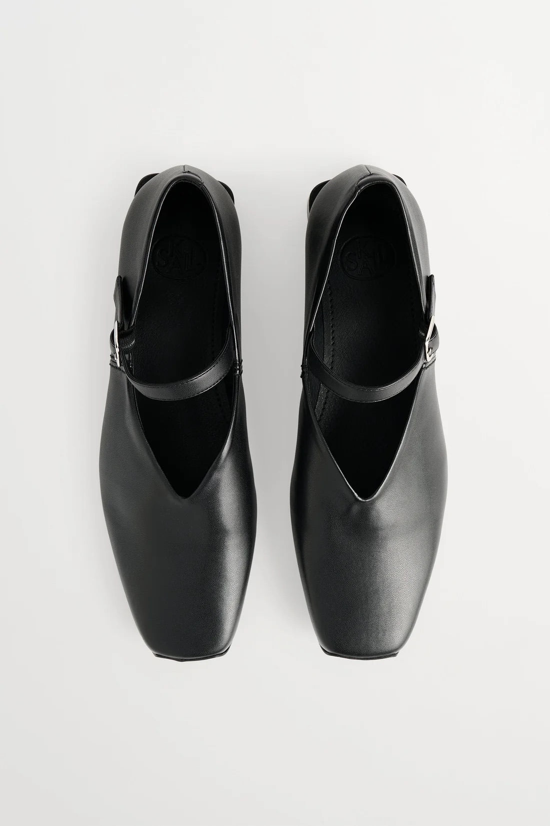 Square Strap Loafer - Black