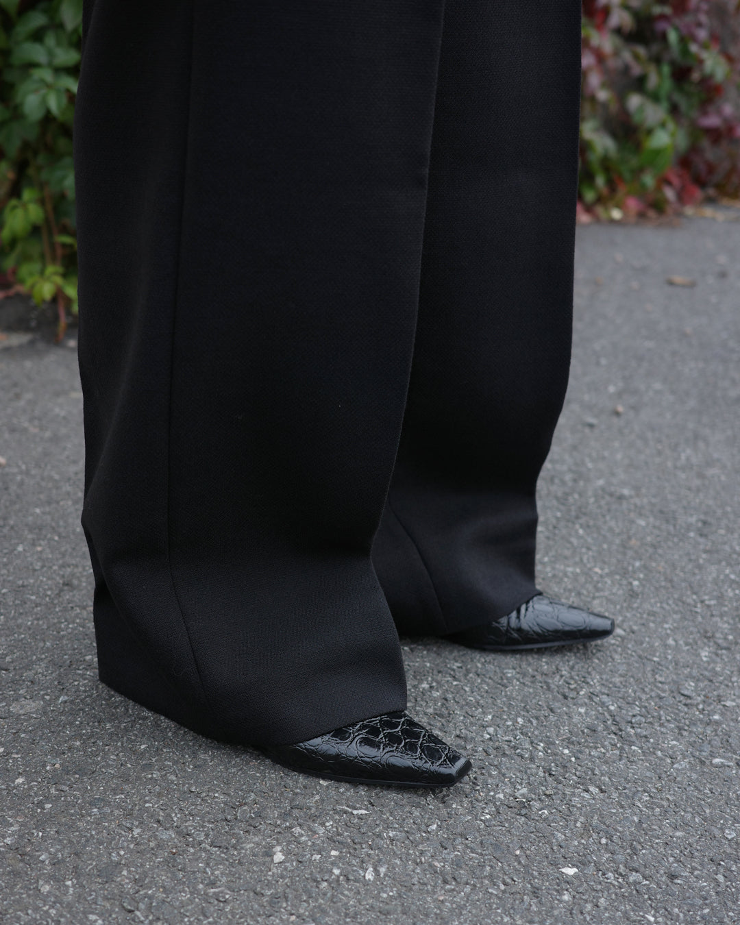 Thom Wool Trousers - Black