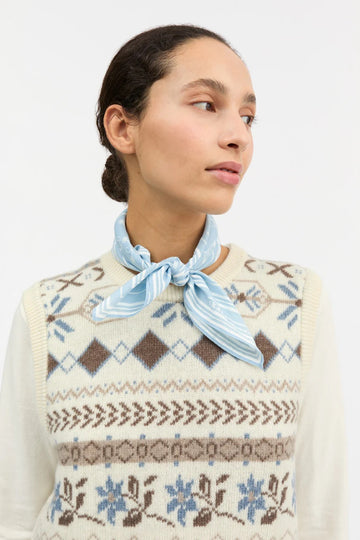 Skall Classic Scarf 55x55 Sky Blue