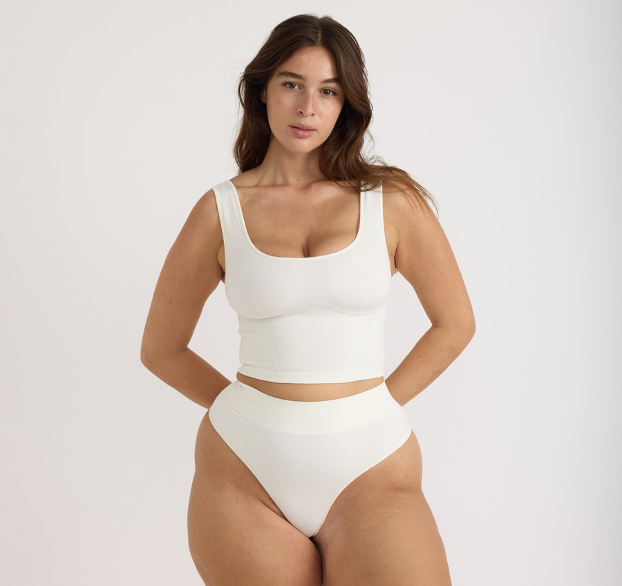 Smooth Thong Off-White